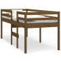 High bed solid pine wood honey brown 80x200 cm by vidaXL, Beds and slatted bases - Ref: Foro24-821612, Price: 163,12 €, Disco...