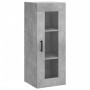 Aparador de madera contrachapada gris hormigón 34,5x34x180 cm de vidaXL, Aparadores - Ref: Foro24-3199181, Precio: 105,06 €, ...