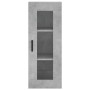 Aparador de madera contrachapada gris hormigón 34,5x34x180 cm de vidaXL, Aparadores - Ref: Foro24-3199181, Precio: 105,06 €, ...