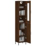 Tall brown oak plywood sideboard 34.5x34x180 cm by vidaXL, Sideboards - Ref: Foro24-3199184, Price: 107,99 €, Discount: %