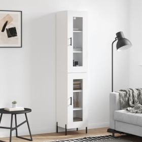 Tall white plywood sideboard 34.5x34x180 cm by vidaXL, Sideboards - Ref: Foro24-3199433, Price: 106,99 €, Discount: %