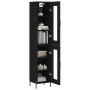 Aparador de madera contrachapada negro 34,5x34x180 cm de vidaXL, Aparadores - Ref: Foro24-3199434, Precio: 104,73 €, Descuent...