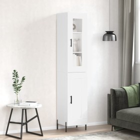 Tall white plywood sideboard 34.5x34x180 cm by vidaXL, Sideboards - Ref: Foro24-3199497, Price: 107,40 €, Discount: %