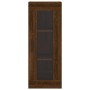 Aparador alto madera contrachapada roble marrón 34,5x34x180 cm de vidaXL, Aparadores - Ref: Foro24-3199440, Precio: 107,00 €,...