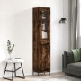 Aparador de madera contrachapada roble ahumado 34,5x34x180 cm de vidaXL, Aparadores - Ref: Foro24-3199502, Precio: 106,76 €, ...