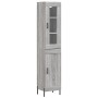 Aparador alto madera contrachapada gris Sonoma 34,5x34x180 cm de vidaXL, Aparadores - Ref: Foro24-3199503, Precio: 110,26 €, ...