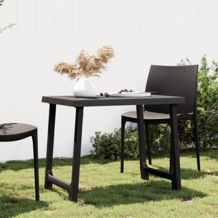 Camping table wood look PP anthracite gray 79x56x64 cm by vidaXL, Garden tables - Ref: Foro24-364735, Price: 60,72 €, Discoun...