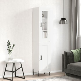 High glossy white plywood sideboard 34.5x34x180 cm by vidaXL, Sideboards - Ref: Foro24-3199499, Price: 114,24 €, Discount: %