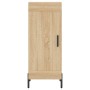 Aparador de madera contrachapada roble Sonoma 34,5x34x180 cm de vidaXL, Aparadores - Ref: Foro24-3199500, Precio: 107,38 €, D...