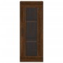 Aparador alto madera contrachapada roble marrón 34,5x34x180 cm de vidaXL, Aparadores - Ref: Foro24-3199504, Precio: 110,26 €,...