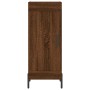 Aparador alto madera contrachapada roble marrón 34,5x34x180 cm de vidaXL, Aparadores - Ref: Foro24-3199504, Precio: 110,26 €,...