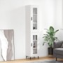 Tall white glossy plywood sideboard 34.5x34x180 cm by vidaXL, Sideboards - Ref: Foro24-3199443, Price: 110,15 €, Discount: %