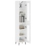 Tall white glossy plywood sideboard 34.5x34x180 cm by vidaXL, Sideboards - Ref: Foro24-3199443, Price: 110,15 €, Discount: %