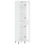 Tall white glossy plywood sideboard 34.5x34x180 cm by vidaXL, Sideboards - Ref: Foro24-3199443, Price: 110,15 €, Discount: %