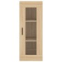 Aparador de madera contrachapada roble Sonoma 34,5x34x180 cm de vidaXL, Aparadores - Ref: Foro24-3199444, Precio: 103,29 €, D...