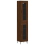 Tall brown oak plywood sideboard 34.5x34x180 cm by vidaXL, Sideboards - Ref: Foro24-3199448, Price: 102,99 €, Discount: %