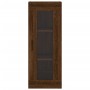 Aparador alto madera contrachapada roble marrón 34,5x34x180 cm de vidaXL, Aparadores - Ref: Foro24-3199448, Precio: 105,19 €,...