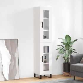 Tall white plywood sideboard 34.5x34x180 cm by vidaXL, Sideboards - Ref: Foro24-3199449, Price: 106,99 €, Discount: %