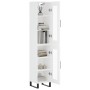 Tall white plywood sideboard 34.5x34x180 cm by vidaXL, Sideboards - Ref: Foro24-3199449, Price: 107,99 €, Discount: %