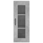 Aparador de madera contrachapada gris hormigón 34,5x34x180 cm de vidaXL, Aparadores - Ref: Foro24-3199453, Precio: 103,88 €, ...