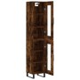 Aparador de madera contrachapada roble ahumado 34,5x34x180 cm de vidaXL, Aparadores - Ref: Foro24-3199454, Precio: 104,06 €, ...