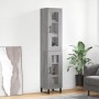 Aparador alto madera contrachapada gris Sonoma 34,5x34x180 cm de vidaXL, Aparadores - Ref: Foro24-3199455, Precio: 107,27 €, ...