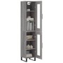 Aparador alto madera contrachapada gris Sonoma 34,5x34x180 cm de vidaXL, Aparadores - Ref: Foro24-3199455, Precio: 107,27 €, ...