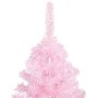 Árbol de Navidad preiluminado con luces y bolas rosa 120 cm de vidaXL, Arboles de navidad - Ref: Foro24-3077497, Precio: 55,9...