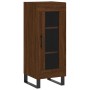 Aparador alto madera contrachapada roble marrón 34,5x34x180 cm de vidaXL, Aparadores - Ref: Foro24-3199456, Precio: 106,99 €,...