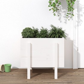 Solid white pine wood planter 62x50x57 cm by vidaXL, Pots and planters - Ref: Foro24-825206, Price: 56,99 €, Discount: %