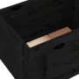 Solid black pine wood planter 62x50x57 cm by vidaXL, Pots and planters - Ref: Foro24-825209, Price: 72,81 €, Discount: %