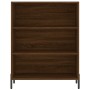 Aparador alto madera contrachapada marrón roble 69,5x34x180 cm de vidaXL, Aparadores - Ref: Foro24-3200080, Precio: 144,38 €,...