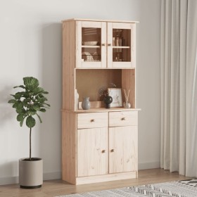 Tall solid pine wood cabinet 77x35x165 cm by vidaXL, Sideboards - Ref: Foro24-3187773, Price: 275,99 €, Discount: %