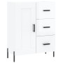 Aparador alto madera contrachapada blanco brillo 69,5x34x180 cm de vidaXL, Aparadores - Ref: Foro24-3198667, Precio: 203,99 €...