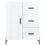 Aparador alto madera contrachapada blanco brillo 69,5x34x180 cm de vidaXL, Aparadores - Ref: Foro24-3198667, Precio: 203,99 €...