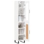 Aparador alto madera contrachapada blanco 34,5x34x180 cm de vidaXL, Aparadores - Ref: Foro24-3199513, Precio: 106,04 €, Descu...