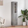 Aparador alto madera contrachapada gris Sonoma 34,5x34x180 cm de vidaXL, Aparadores - Ref: Foro24-3199167, Precio: 91,98 €, D...