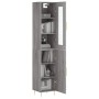 Aparador alto madera contrachapada gris Sonoma 34,5x34x180 cm de vidaXL, Aparadores - Ref: Foro24-3199167, Precio: 91,98 €, D...