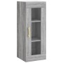 Aparador alto madera contrachapada gris Sonoma 34,5x34x180 cm de vidaXL, Aparadores - Ref: Foro24-3199167, Precio: 91,98 €, D...