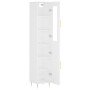 Aparador alto madera contrachapada blanco 34,5x34x180 cm de vidaXL, Aparadores - Ref: Foro24-3199161, Precio: 96,09 €, Descue...