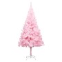 Beleuchteter Weihnachtsbaum mit Lichtern und rosa Kugeln 240 cm von vidaXL, Weihnachtsbäume - Ref: Foro24-3077501, Preis: 121...