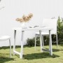 Mesa de camping con aspecto de madera PP blanco 79x56x64 cm de vidaXL, Mesas de jardín - Ref: Foro24-364737, Precio: 48,99 €,...