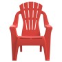 Children's garden chairs 2 pcs wood look PP red 37x34x44 cm by vidaXL, Garden chairs - Ref: Foro24-364738, Price: 46,39 €, Di...