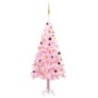 Beleuchteter Weihnachtsbaum mit Lichtern und rosa Kugeln 180 cm von vidaXL, Weihnachtsbäume - Ref: Foro24-3077499, Preis: 70,...