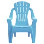 Garden chairs for children 2 pcs wood-like appearance PP blue 37x34x44 cm by vidaXL, Garden chairs - Ref: Foro24-364739, Pric...