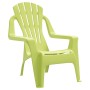 Children's garden chairs 2 pcs wood look PP green 37x34x44cm by vidaXL, Garden chairs - Ref: Foro24-364740, Price: 51,97 €, D...