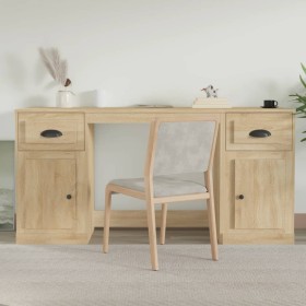 idaXL Sonoma oak plywood desk with cabinet by vidaXL, Desks - Ref: Foro24-3185330, Price: 166,99 €, Discount: %