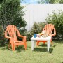 Children's garden chairs 2 pcs wood look PP orange 37x34x44 cm by vidaXL, Garden chairs - Ref: Foro24-364742, Price: 48,11 €,...