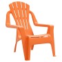 Children's garden chairs 2 pcs wood look PP orange 37x34x44 cm by vidaXL, Garden chairs - Ref: Foro24-364742, Price: 48,11 €,...