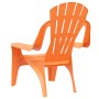 Children's garden chairs 2 pcs wood look PP orange 37x34x44 cm by vidaXL, Garden chairs - Ref: Foro24-364742, Price: 48,11 €,...